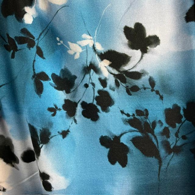 Single-Jersey Stretch acquerello blu