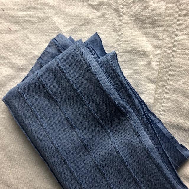 Single-Jersey Biese blau, nur noch wenige Meter