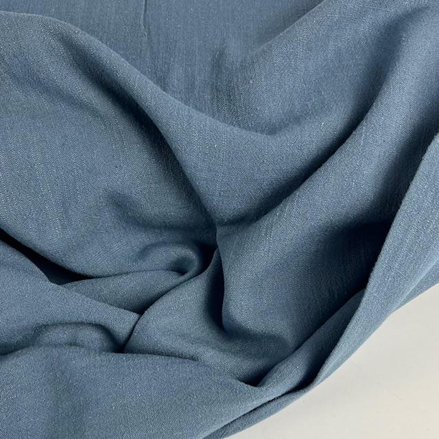 Gewebe Leinen Mira blau