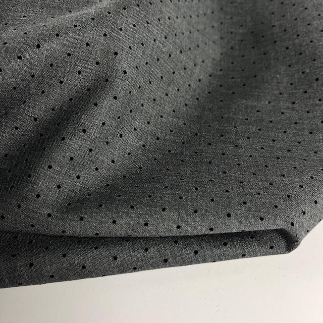 Gewebe Prada Wolle grigio, nur noch wenige Meter