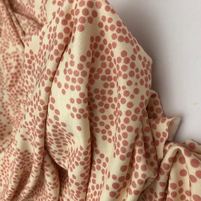 Single-Jersey Stretch little dots rosa, nur noch wenige Meter