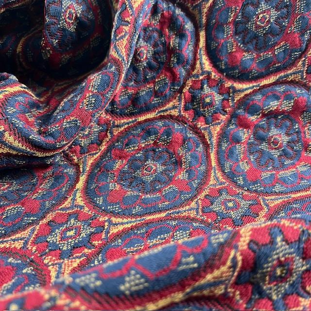 Strick Jacquard blau, nur noch wenige Meter