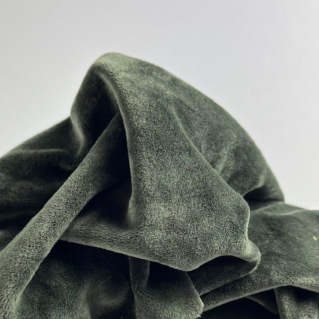 Strick Samt Wilma olive green, noch 0,9 m