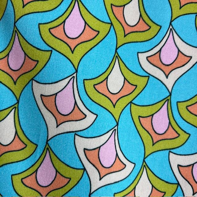Gewebe Satin Romina cyan, nur noch wenige Meter - 0
