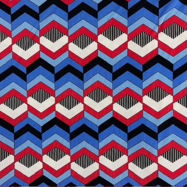 Single-Jersey Stretch 70` rosso/blu, nur noch wenige Meter
