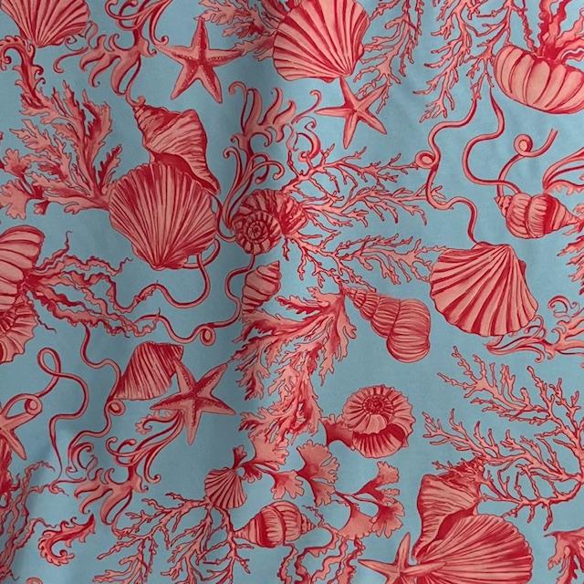 Single-Jersey Stretch Conchiglia blu, nur noch wenige Meter