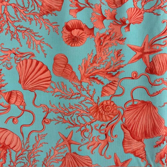 Single-Jersey Stretch Conchiglia petrolio, nur noch wenige Meter