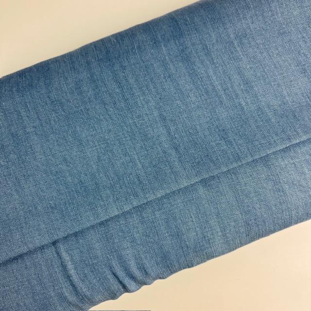 Gewebe Jeans hellblau soft washed