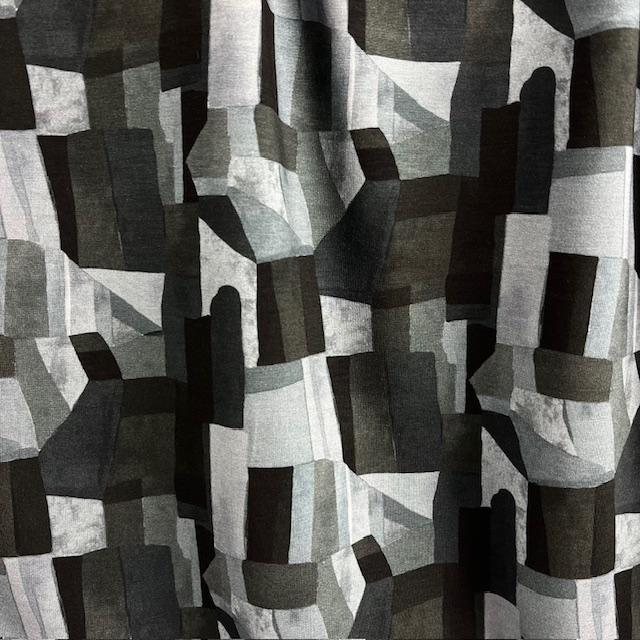 Single-Jersey Stretch Grafic 2 grau