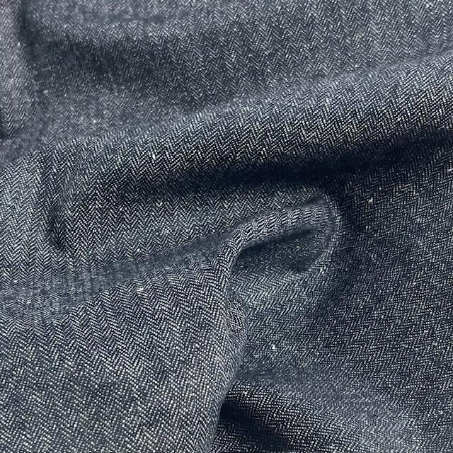 Gewebe Wolle Jeansoptik