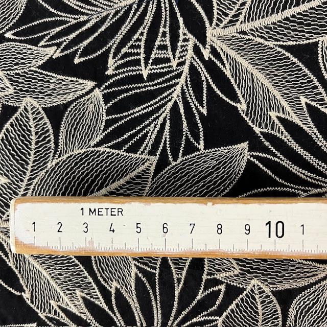 Gewebe Blätter bestickt - 1