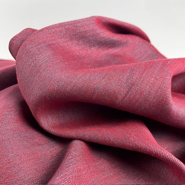 Gewebe Renée petrol/rot