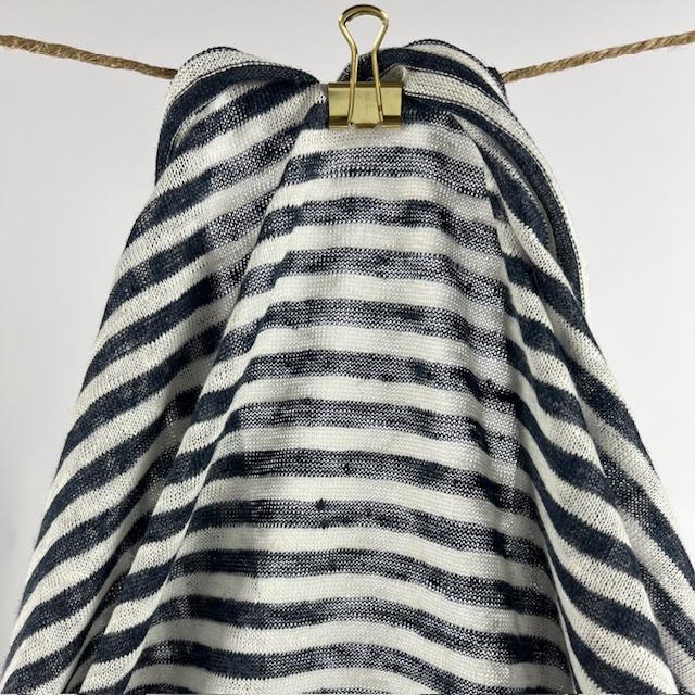 Single-Jersey Ringel blau, nur noch wenige Meter