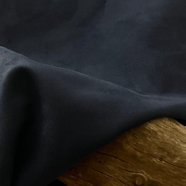 Gewebe Wildleder Eco Fur blu, nur noch wenige Meter