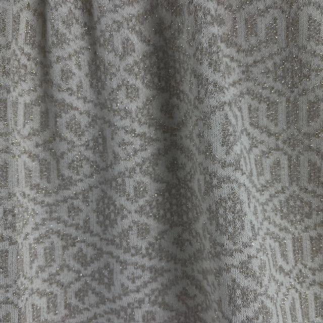 Strick Jacquard Grafico beige