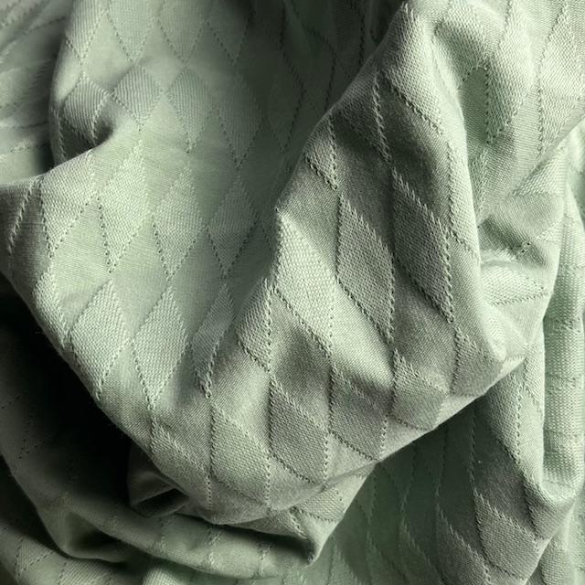 Strick Jacquard Rauten mint