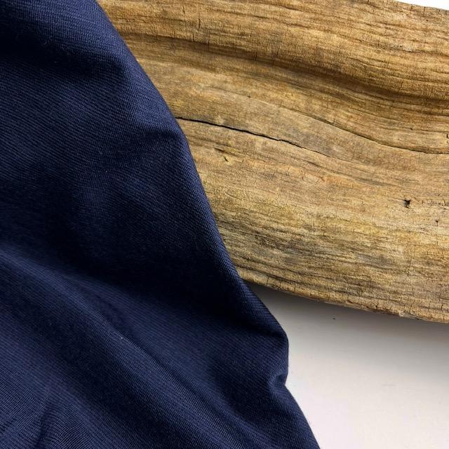 Single-Jersey Merino fein blau, nur noch wenige Meter