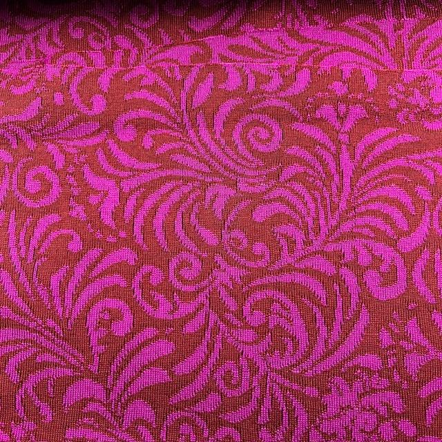 Strick Jacquard Cara pink/bordeaux