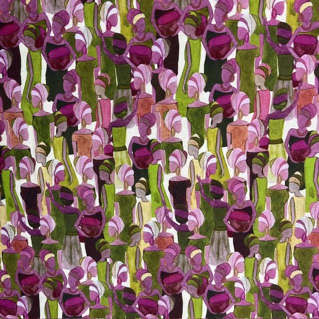 Gewebe Viskose Crash grün