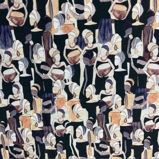 Gewebe Viskose Crash schwarz