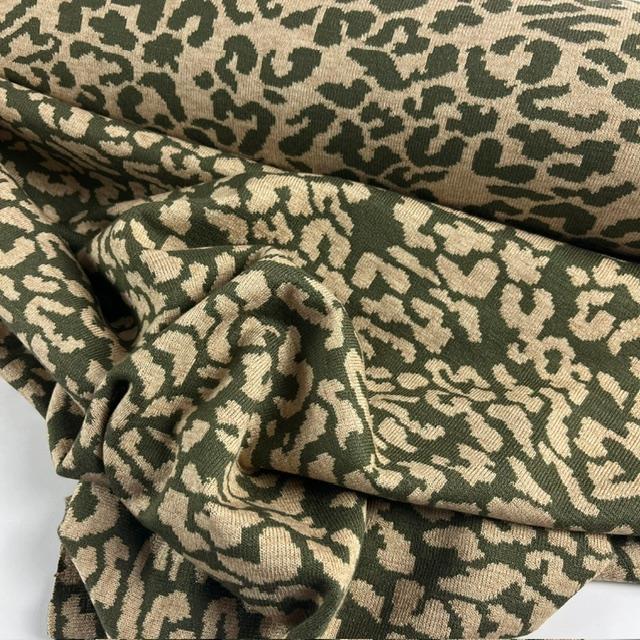 Strick Jacquard grün/beige, nur noch wenige Meter