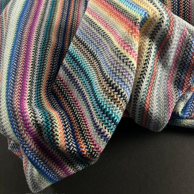 Strick Missoni Style Streifen blau