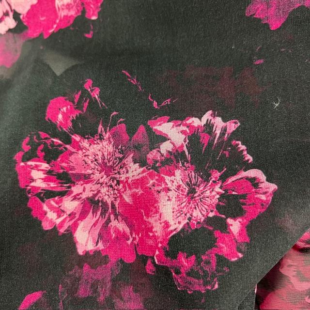 Gewebe Seide Voile Valentino magenta, nur noch wenige Meter