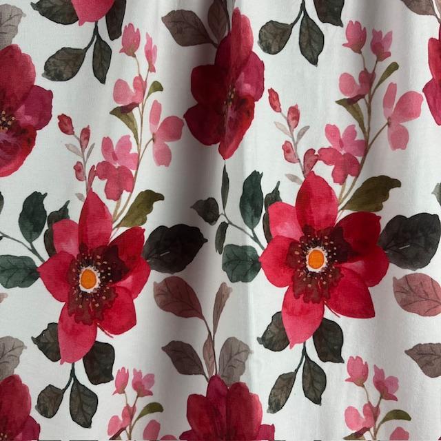 Single-Jersey Stretch Anemone rot, nur noch 1.4 Meter