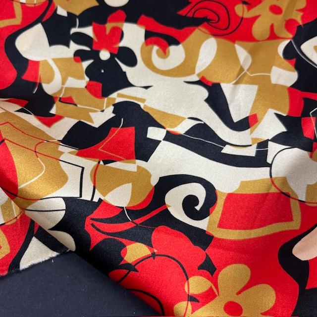 Futterstoff Gewebe Graphik, nur noch wenige Meter