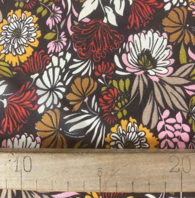 Gewebe Voile Blumen