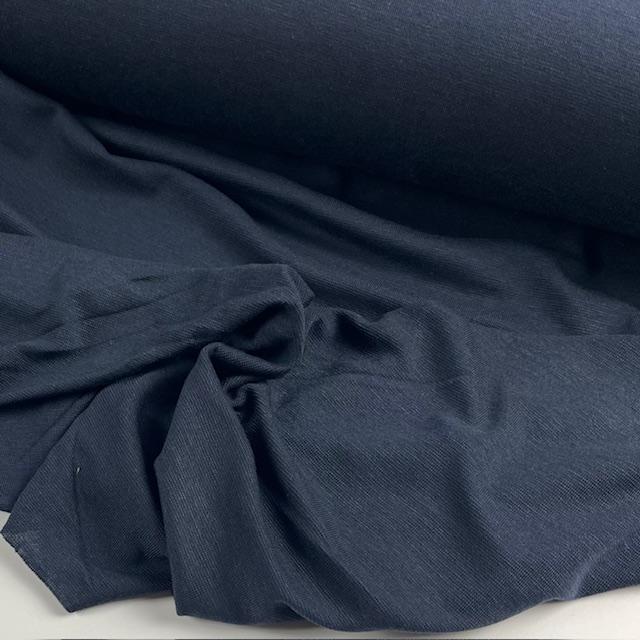 Single-Jersey Stretch Merino deep dark blue