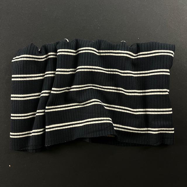 Ripp-Jersey Iria gestreift dark navy