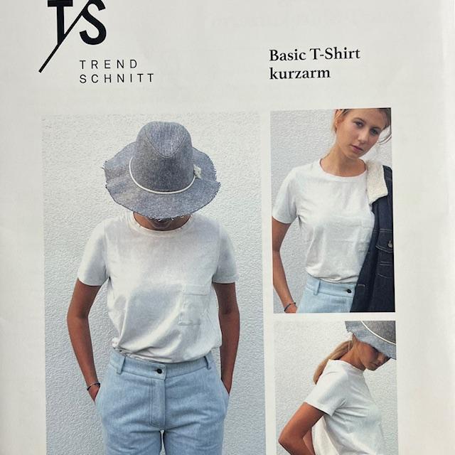 Trendschnitt Basic T-Shirt Bassani kurzarm