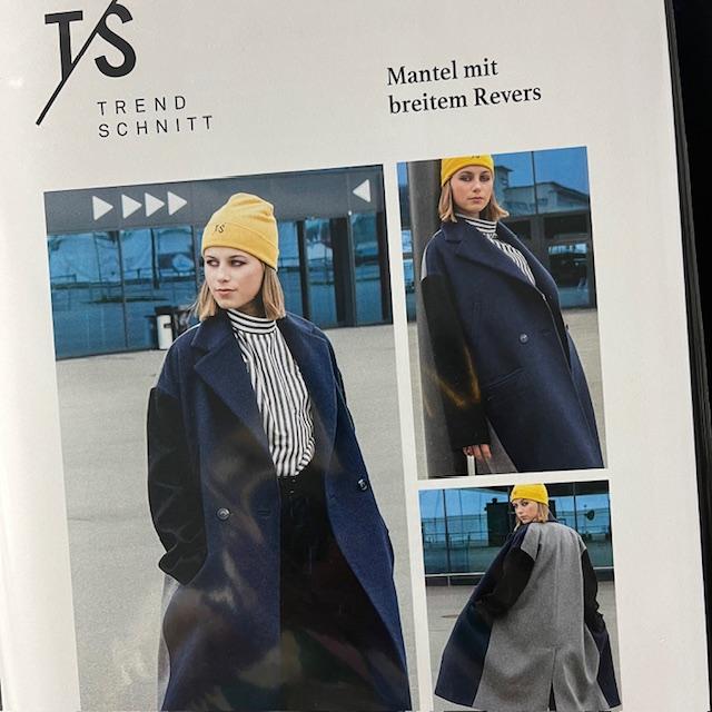 Trendschnitt Mantel mit breitem Revers