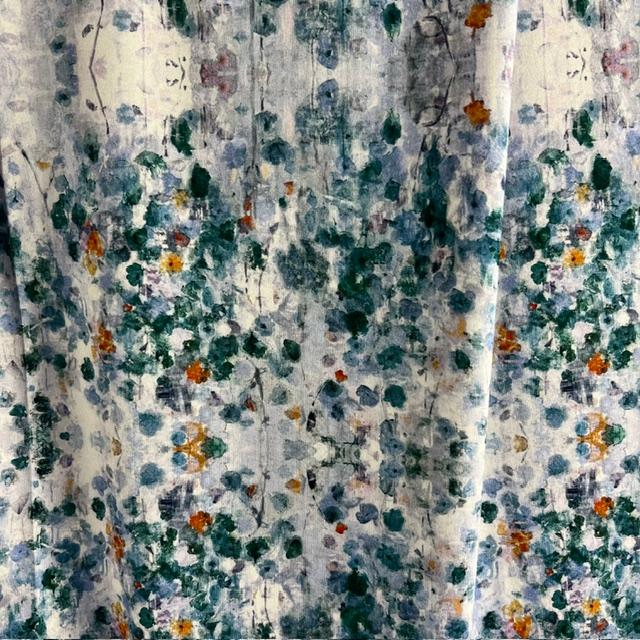 Single-Jersey Stretch Aquarell blau