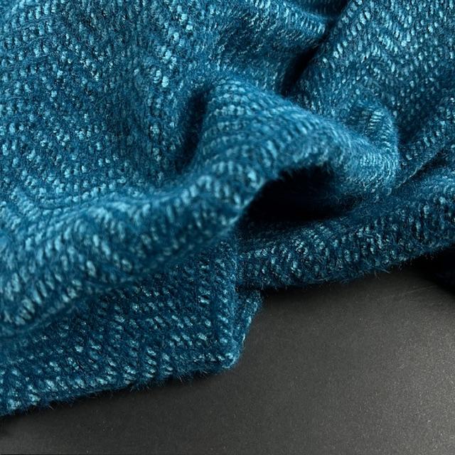 Strick Chenille petrol, nur noch wenige Meter