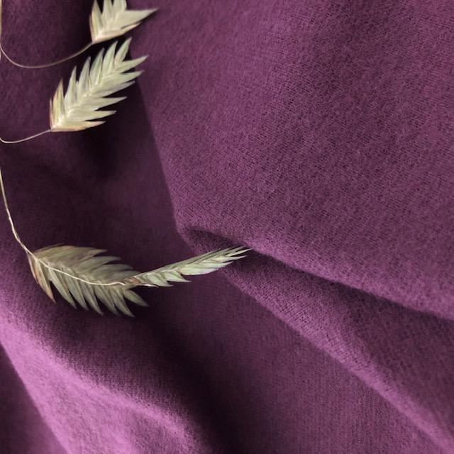 Ripp-Jersey Bloome sweet plum aufgeraut, nur noch wenige Meter