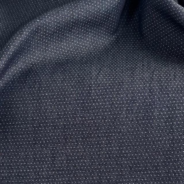 Gewebe Pollux Chambray Jeans Tupfen