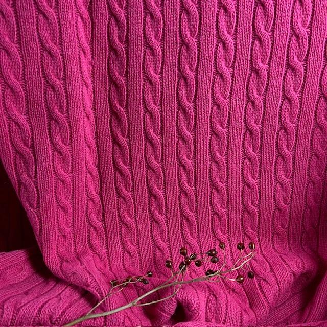 Strick Synni 2 fuchsia, nur noch wenige Meter